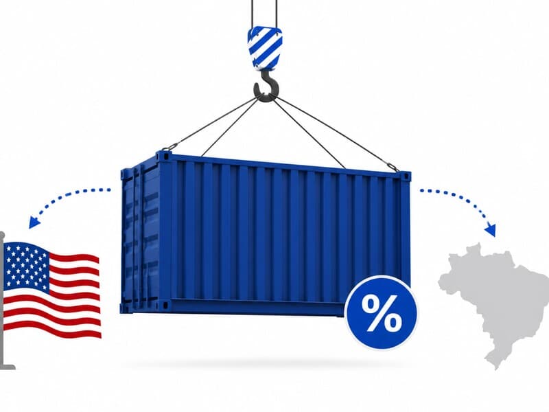 Tarifaço americano marca novo capítulo nas tensões comerciais entre Brasil e Estados Unidos. - Arte Congresso em Foco
