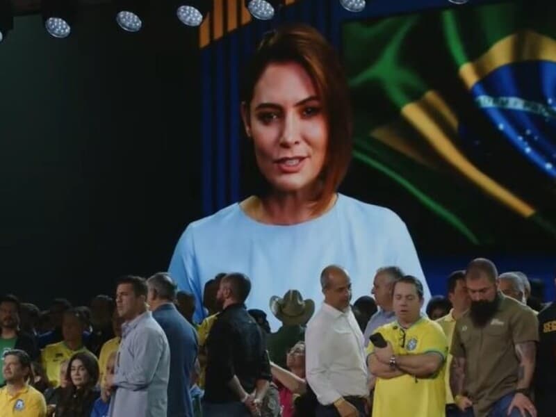 Ex-presidente do PL Mulher declarou apoio à candidatura de Flávio e expressou importância da participação feminina na campanha. - Reprodução/PL Nacional Ex-presidente do PL Mulher declarou apoio à candidatura de Flávio e expressou importância da participação feminina na campanha. - Reprodução/PL Nacional