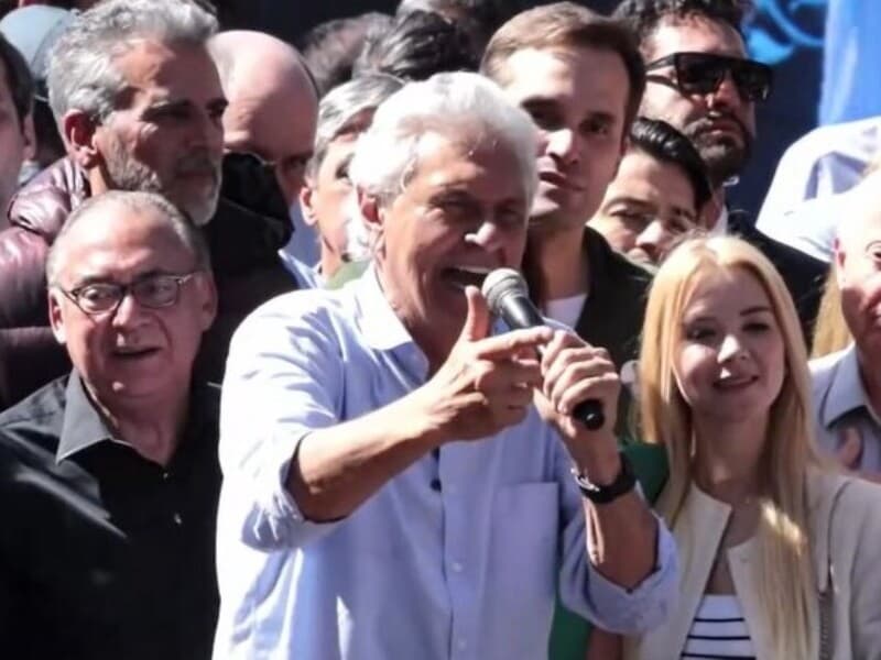 Candidato do PSD criticou a polarização, ressaltou foco na segurança pública e provocou Lula a comparecer em debates. - PSD/Reprodução Candidato do PSD criticou a polarização, ressaltou foco na segurança pública e provocou Lula a comparecer em debates. - PSD/Reprodução