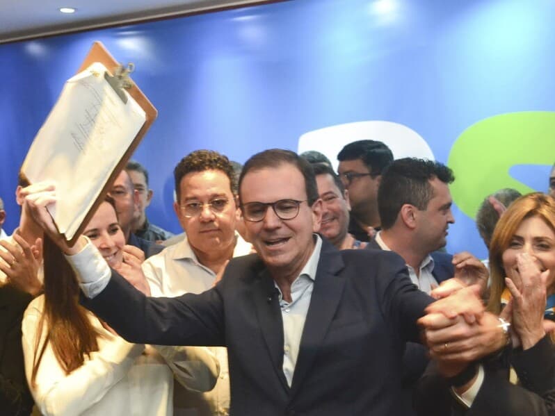 Eduardo Paes, do PSD do Rio de Janeiro, teve sua candidatura a governador homologada no último dia 20, primeiro dia para a realização das convenções partidárias. - Paulo Carneiro/AtoPress/Folhapress