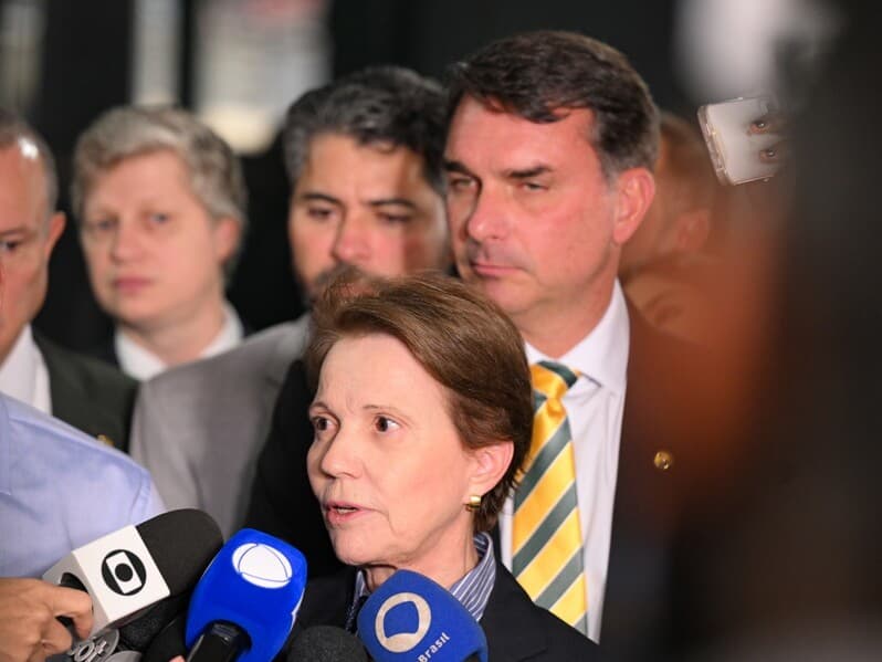 Tereza Cristina nega ter decidido ser vice de Flávio. - Edilson Rodrigues/Agência Senado Tereza Cristina nega ter decidido ser vice de Flávio. - Edilson Rodrigues/Agência Senado