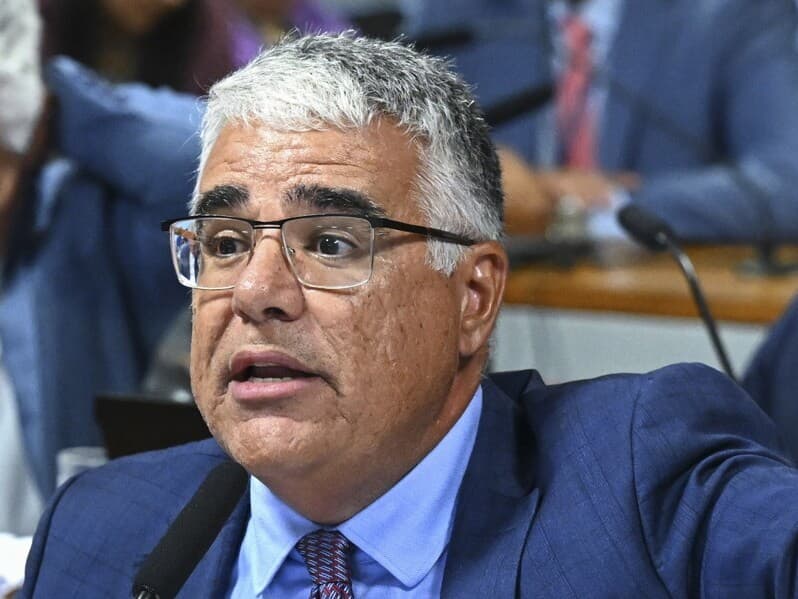 Senador Eduardo Girão, pré-candidato a vice do Zema. - Jefferson Rudy/Agência Senado