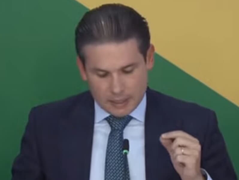 Presidente da Câmara celebra sanção. - Reprodução/YouTube