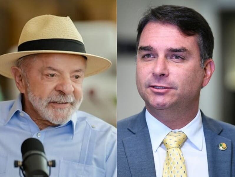 Lula e Flávio seguem na ponta das pesquisas. - Ricardo Stuckert/PR e Edilson Rodrigues/Agência Senado | Montagem Congresso em Foco