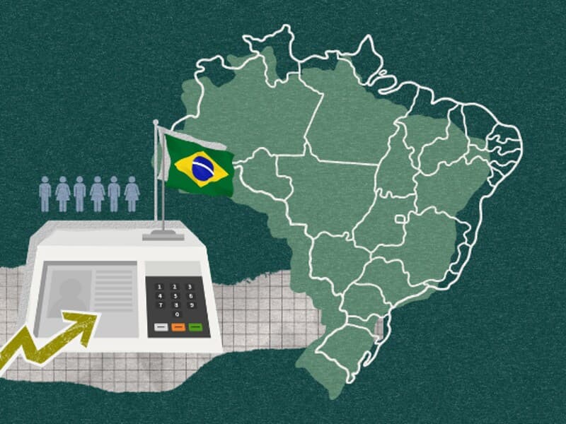 Pesquisa mostra movimentação nas intenções de voto por região. - Arte Congresso em Foco