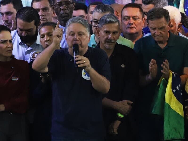 Anthony Garotinho na convenção do PL do Rio de Janeiro, de 25 de julho, que oficializou sua candidatura ao governo do Rio de Janeiro.  - Charles Sholl/Brazil Photo Press/Folhapress