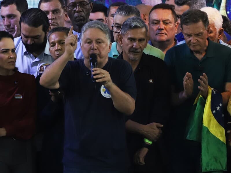 Anthony Garotinho na convenção do PL do Rio de Janeiro, de 25 de julho, que oficializou sua candidatura ao governo do Rio de Janeiro.  - Charles Sholl/Brazil Photo Press/Folhapress