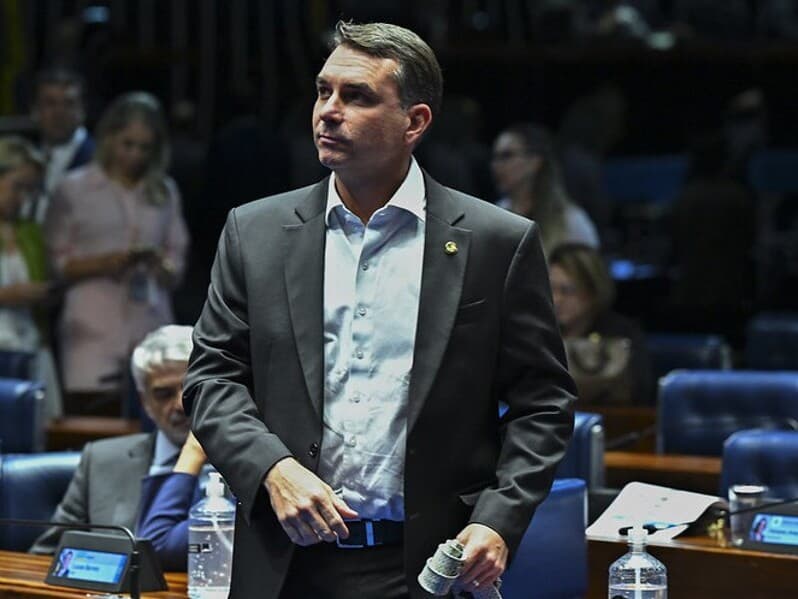 Flávio Bolsonaro defende que STF atue basicamente como uma Corte constitucional. - Jefferson Rudy/Agência Senado