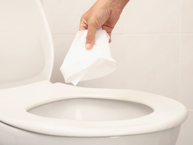 Projeto quer reduzir descarte de papel higiênico em lixeiras. - Magnific