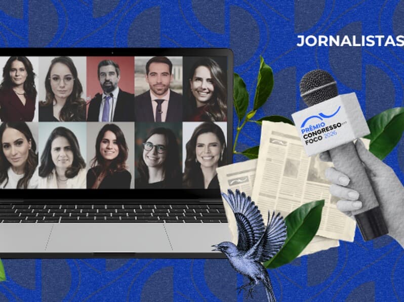 Da esquerda para a direita, por ordem alfabética: Adriana Araújo, Ana Flávia Toller, Guilherme Waltenberg, Gustavo Uribe, Lilian Tahan, Marcela Rahal, Maria Cristina Fernandes, Mariana Cantarelli, Marianna Holanda e Renata Agostini. - Arte Congresso em Foco