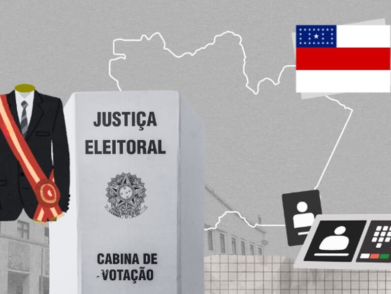 Três candidatos disputam o segundo lugar na corrida pelo governo do Amazonas. - Arte Congresso em Foco