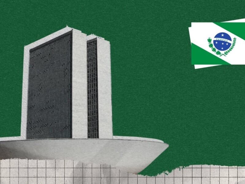 Paraná tem 25 deputados candidatos à reeleição.  - Arte Congresso em Foco