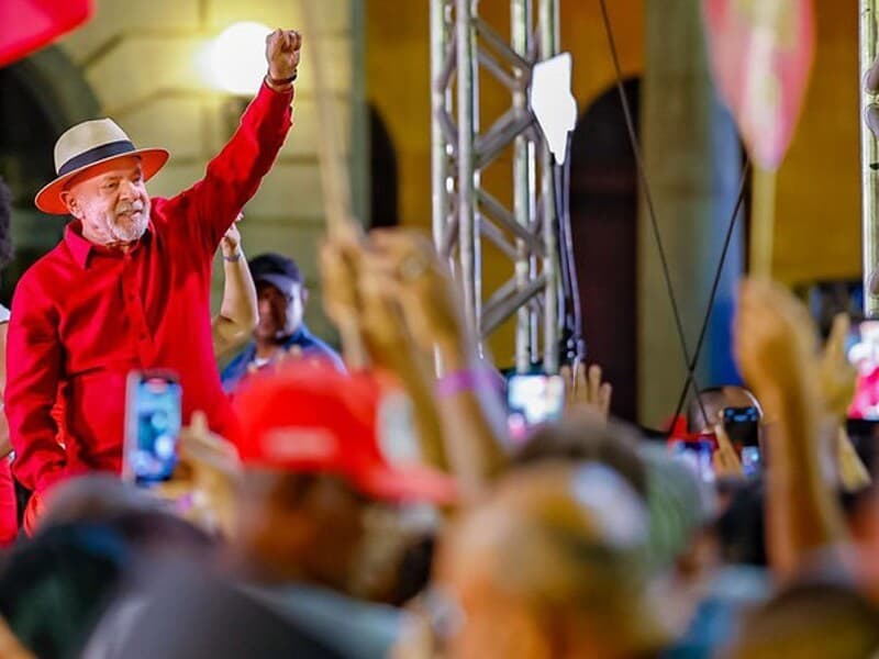 Lula em ato de campanha em Belo Horizonte. - Ricardo Stuckert/PR
