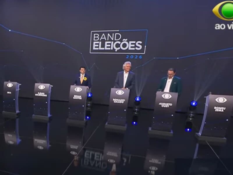 Band convidou os cinco primeiros colocados nas pesquisas e Augusto Cury para participar do debate. - Arte Congresso em Foco