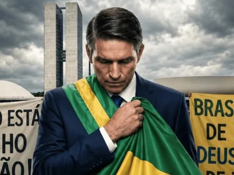 Cartaz de divulgação da cinebiografia de Jair Bolsonaro; financiamento de filme é objeto de investigação. - Reprodução