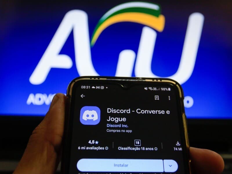 AGU aciona Discord após impasse sobre proteção de menores. - Aloisio Mauricio /Fotoarena/Folhapress