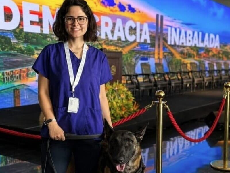Vitória Pinha foi vítima de ataque de cachorro no canil do Senado, e faleceu quatro dias depois. - Reprodução