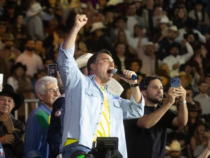 Flávio participou da festa em 22 de agosto. - Joel Silva/Folhapress