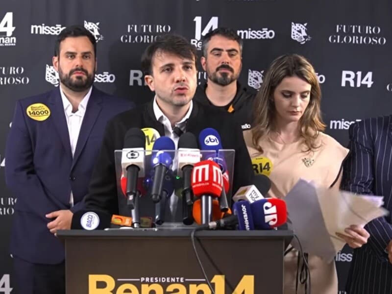 Perfil de Renan Santos aparece indisponível no Instagram após decisão de Toffoli. - Reprodução / Youtube Perfil de Renan Santos aparece indisponível no Instagram após decisão de Toffoli. - Reprodução / Youtube