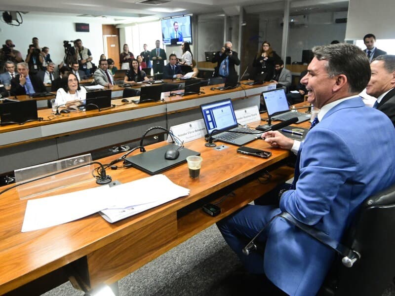 Candidato preside a Comissão de Segurança Pública. - Geraldo Magela/Agência Senado