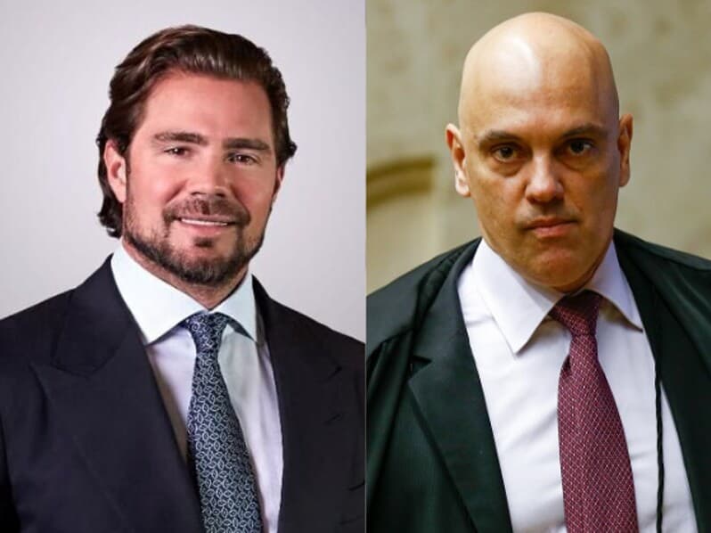 Polícia Federal identificou mensagens trocadas entre Daniel Vorcaro e Alexandre de Moraes. - Divulgação | Pedro Ladeira/Folhapress | Montagem Congresso em Foco