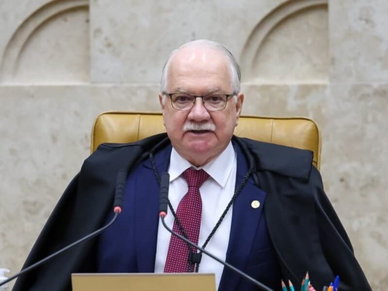 Fachin diz que indícios exigem medidas no caso de Moraes e Vorcaro. - Gustavo Moreno/STF