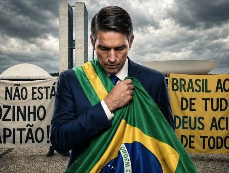 Imagem de divulgação de Dark Horse, filme sobre Jair Bolsonaro. - Reprodução