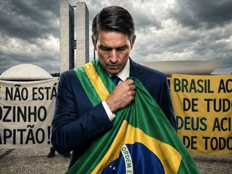 Imagem de divulgação de Dark Horse, filme sobre Jair Bolsonaro. - Reprodução