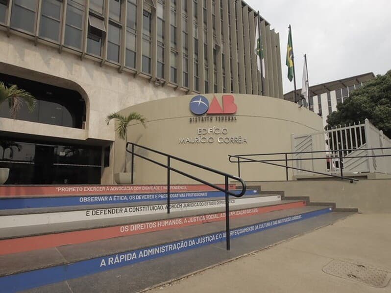 Fachada da seccional do Distrito Federal da OAB. - Divulgação