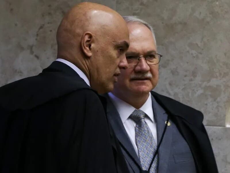 Fachin afasta Moraes do inquérito das fake news. - Marcelo Camargo/Agência Brasil