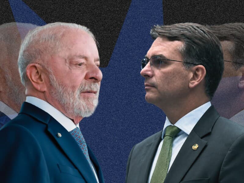 Pesquisa AtlasIntel coloca Flávio à frente em eventual segundo turno. - Ricardo Stuckert | Jefferson Rudy/Agência Senado | Arte Congresso em Foco