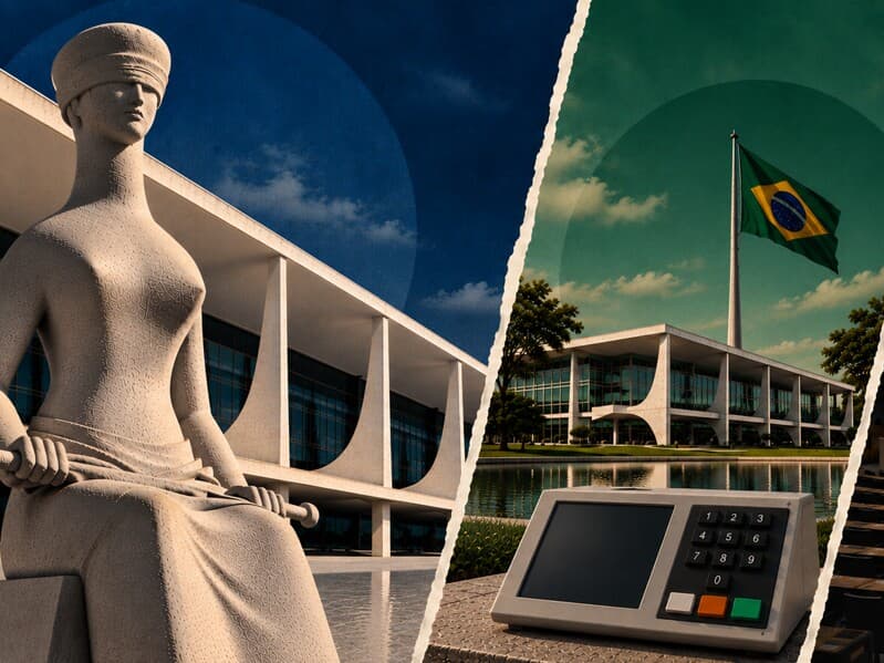 Semana tem enfoque decisivo no STF. - Imagem gerada por inteligência artificial.
