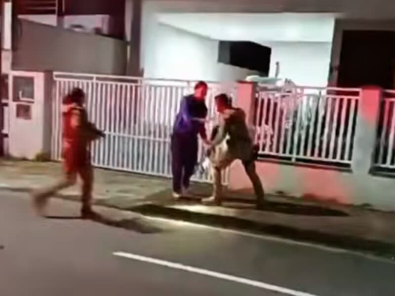 Fernanda levou um tiro de borracha disparado por policial militar em Jaraguá do Sul no último sábado. - Reprodução/Youtube