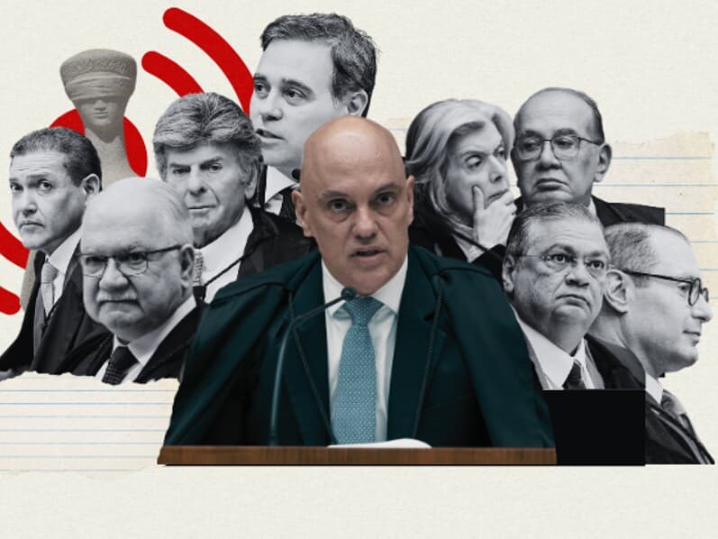 Ministros julgam ação contra Alexandre de Moraes. - Gustavo Moreno e Victor Piemonte | Arte Congresso em Foco