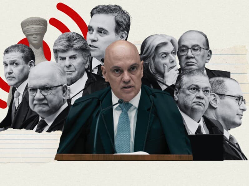 Ministros julgam ação contra Alexandre de Moraes. - Gustavo Moreno e Victor Piemonte | Arte Congresso em Foco