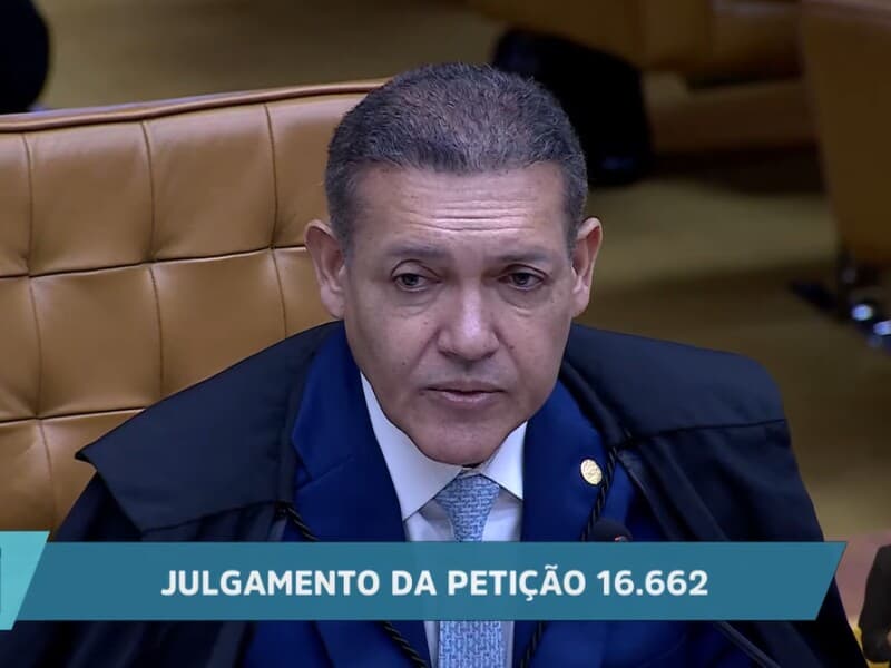 Ministro se declara impedido. - Reprodução/YouTube