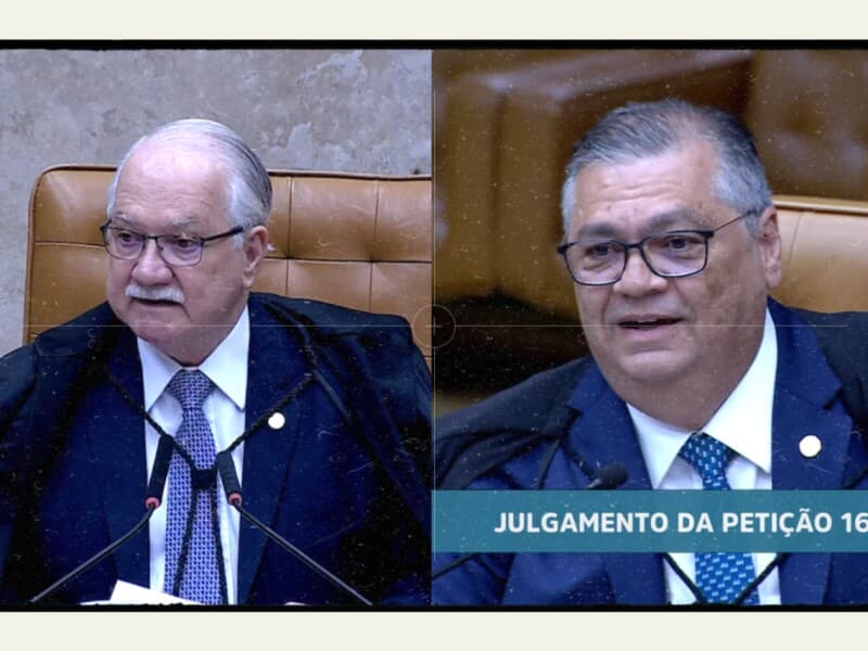 Ministros se desentendem durante aparte. - Reprodução/YouTube