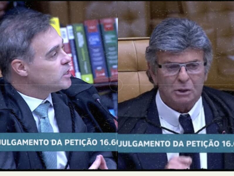 Fux disse que a Polícia Federal merece respeito, mas acusou uma estrutura interna de agir contra o STF. - Reprodução / Youtube