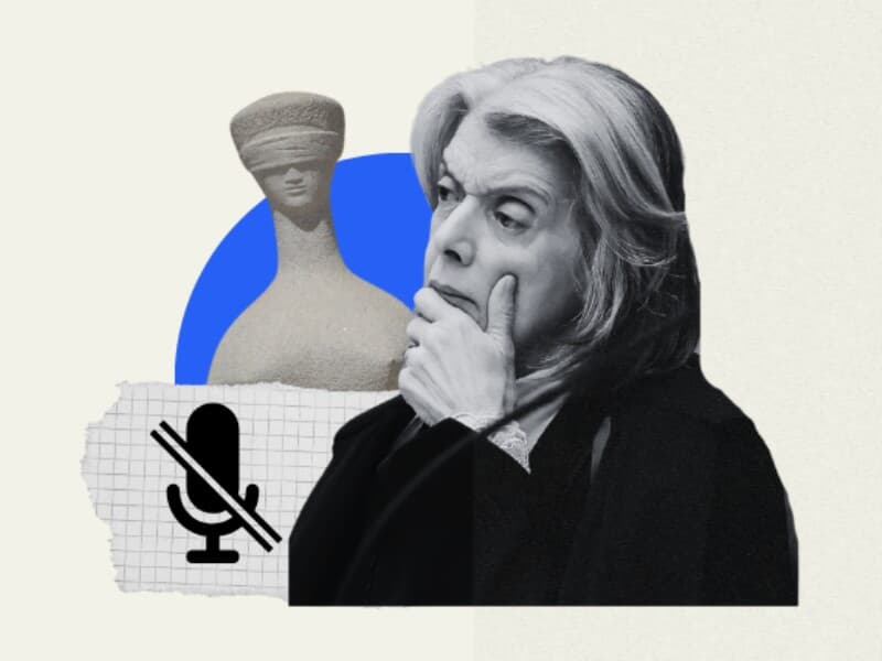 Cármen Lúcia permanece em silêncio. - Gustavo Moreno/STF | Arte Congresso em Foco
