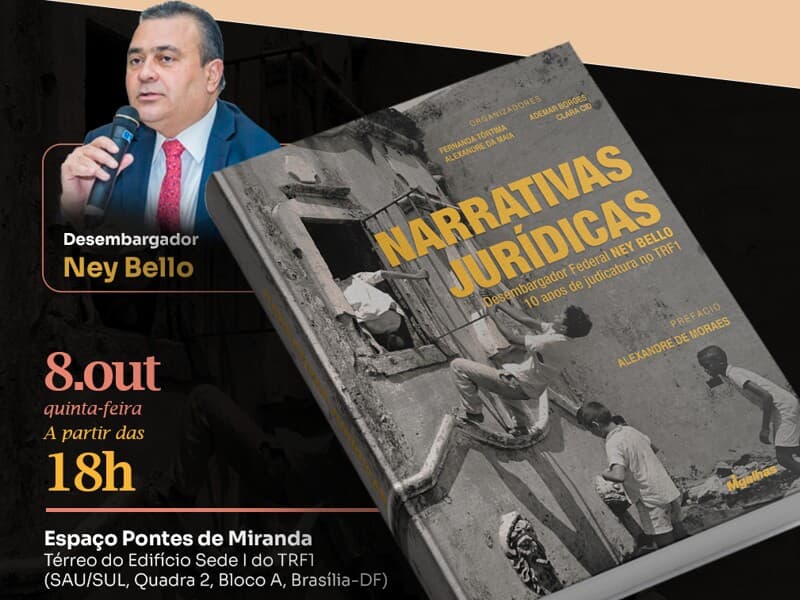 Livro em homenagem a Ney Bello reúne ministros e juristas. - Imagem: Arte Migalhas