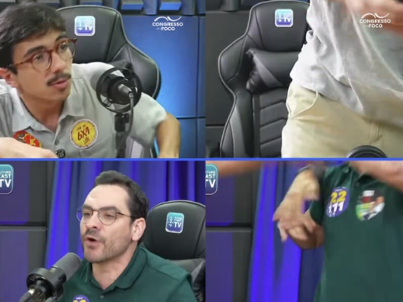 Debate entre candidatos a deputado estadual em SP termina em socos. - Reprodução/YouTube