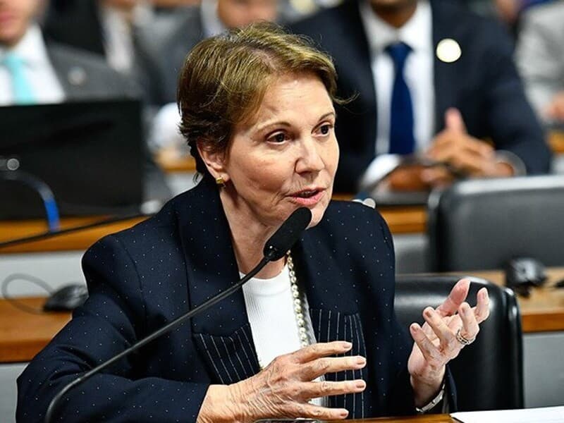Tereza Cristina: "muitos produtores inadimplentes e muitos pedindo recuperação judicial". - Geraldo Magela/Agência Senado