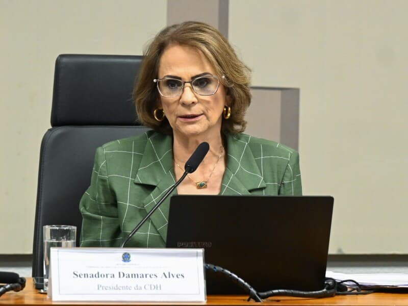 Damares cobra remoção de comentários sexuais após morte de influencer. - Carlos Moura/Agência Senado