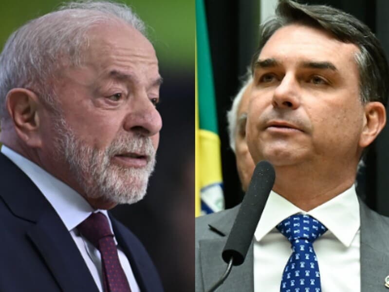 Só 15 de 883 vídeos de Flávio têm identificação, diz campanha de Lula - Montagem Congresso em Foco | Ton Molina/STF | Andressa Anholete/Agência Senado