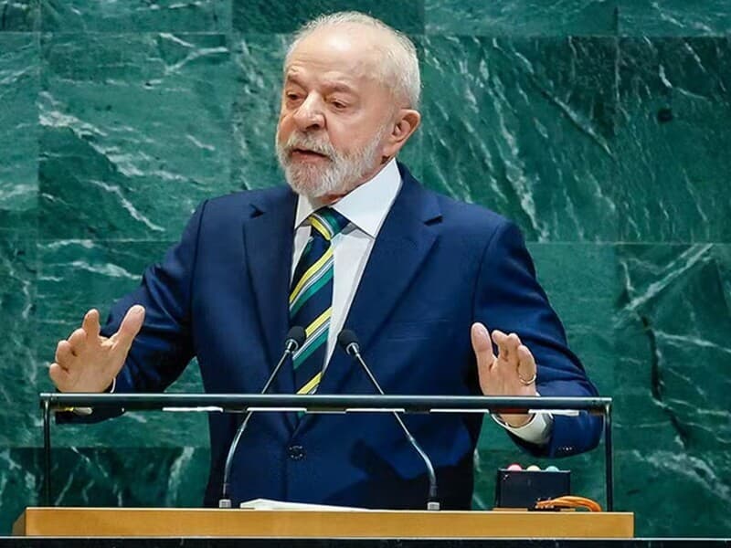 Lula durante discurso na abertura da Assembleia da ONU em 2025 - Ricardo Stuckert/PR