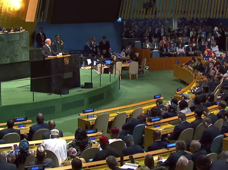 Lula durante discurso na abertura da Assembleia da ONU em 2026, - Ricardo Stuckert/PR