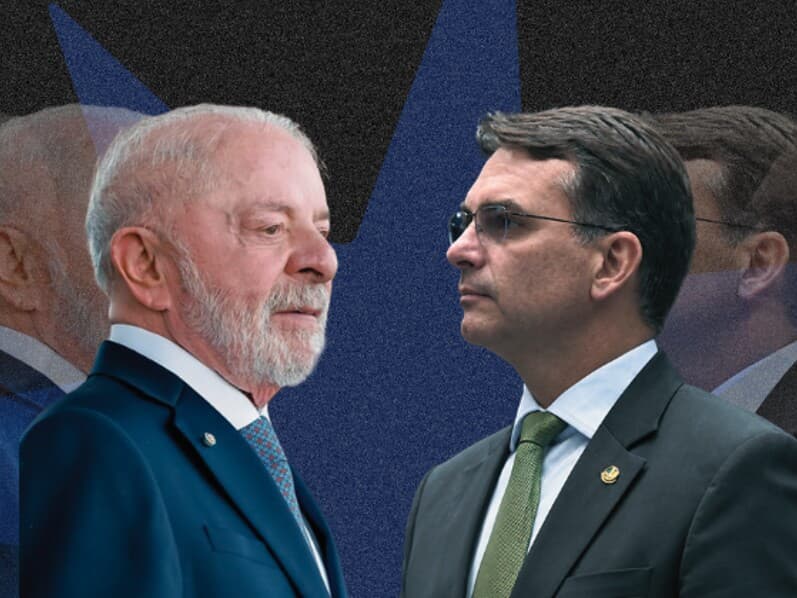 Lula e Flávio estão empatados tecnicamente em intenção de votos e rejeição, mostra pesquisa. - Arte Congresso em Foco