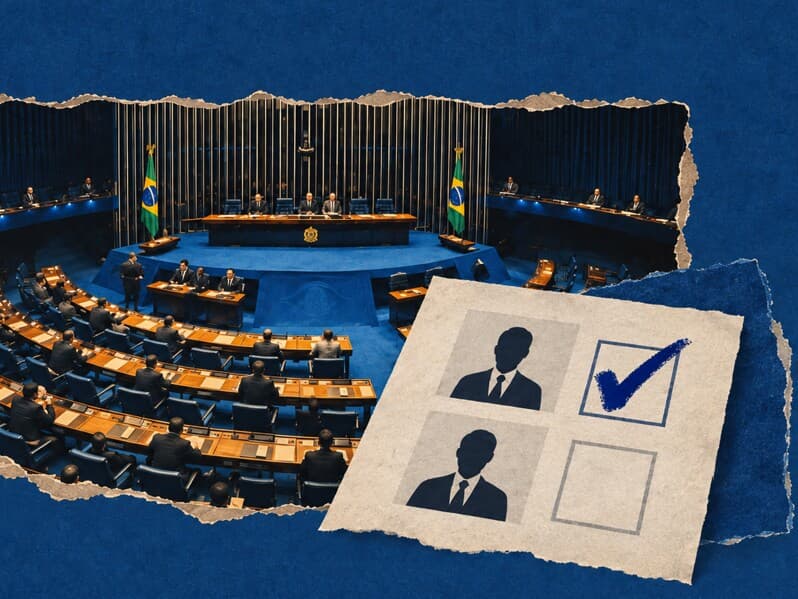 Eleitor tem aproveitado menos a possibilidade de escolher dois senadores de uma vez. - Arte Congresso em Foco