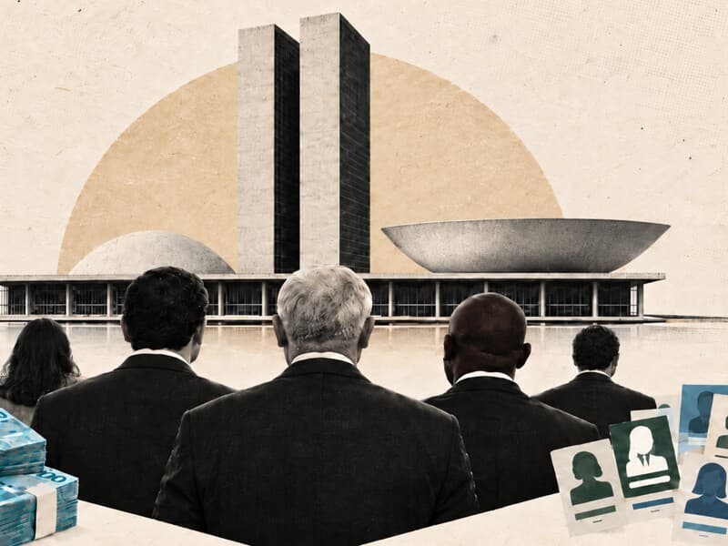 Levantamento mostra disparidade de recursos entre candidatos à reeleição e demais postulantes a uma vaga na Câmara. - Arte Congresso em Foco