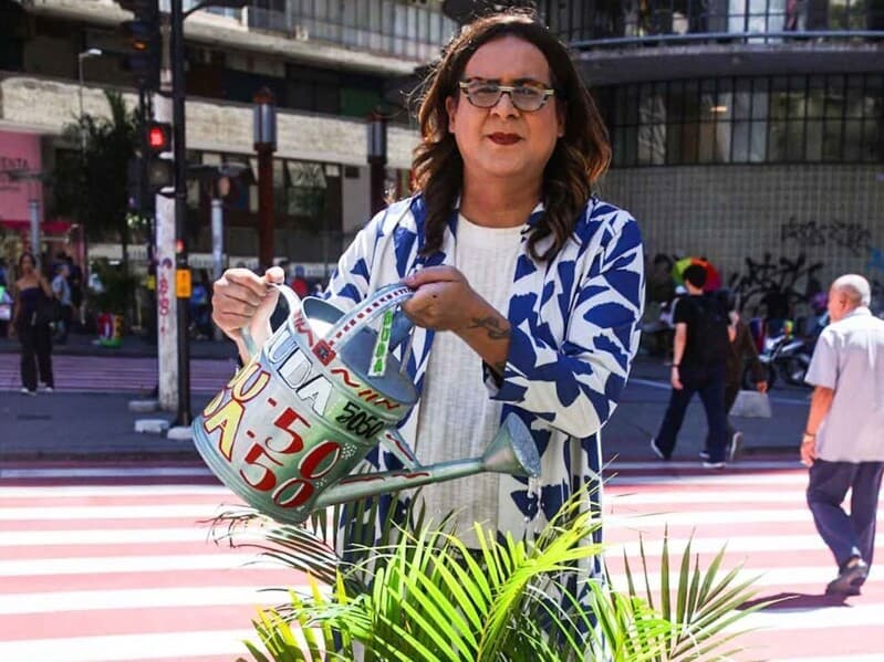 Campanha de Duda Salabert afirma que as mudas usadas na propaganda são plantadas após as eleições. - Reprodução / Instagram